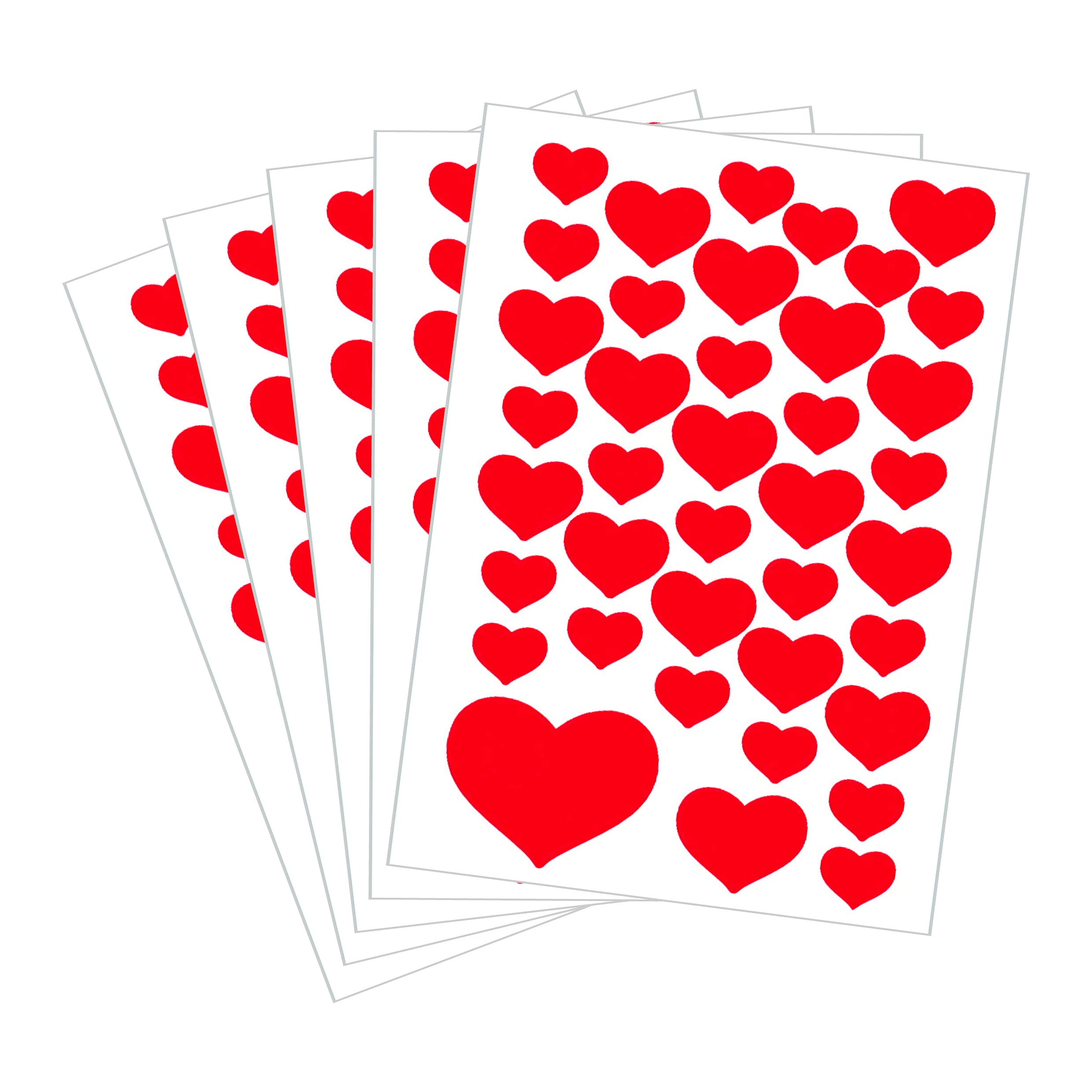TopStick 1339 Stickers for Kids with Heart Motifs 40 Labels Per Sheet, 2000 Labels - Image 2