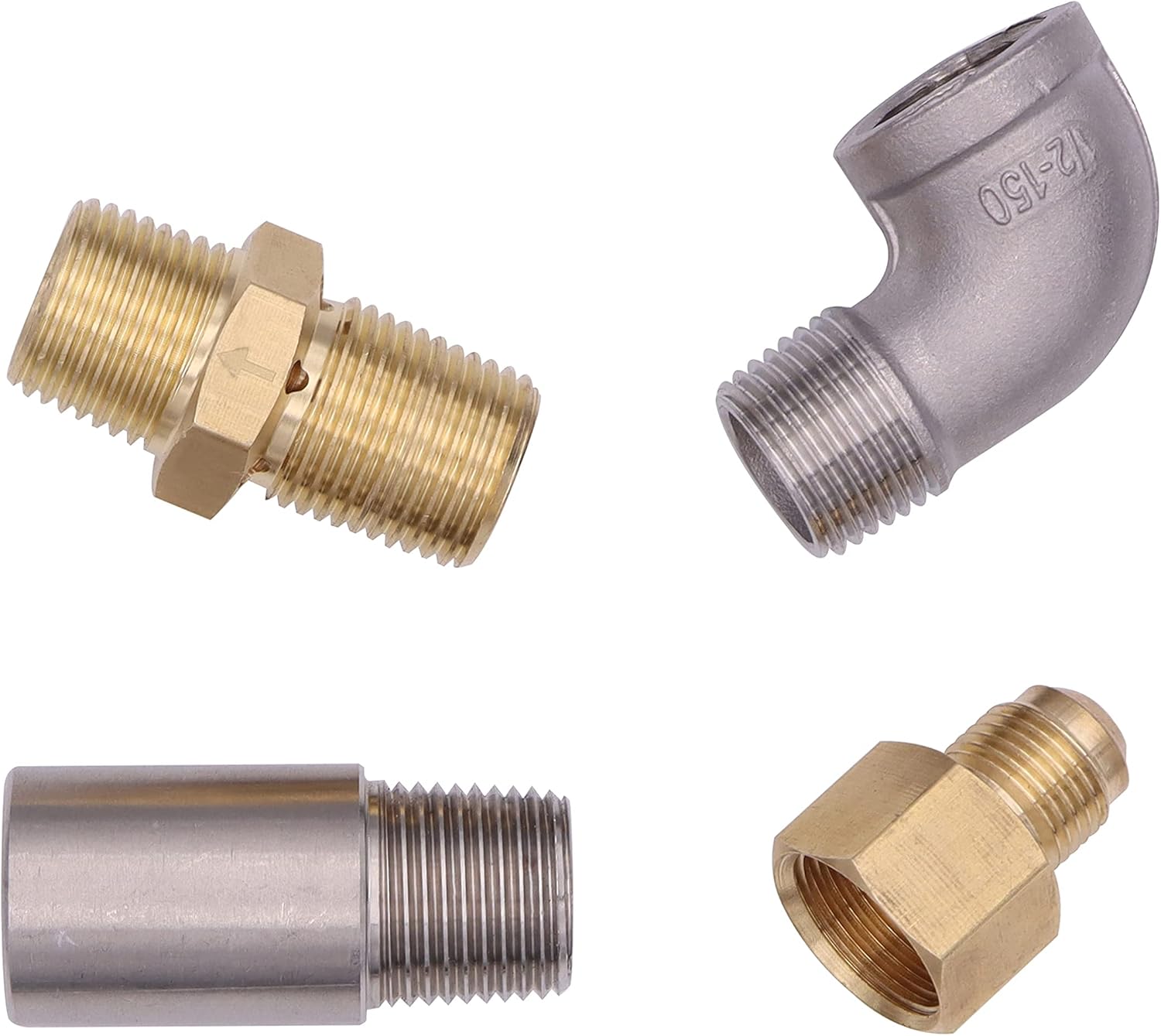 METER STAR 12" Stainless Steel Fire Ring Burner Valve Assembly Kit Replacement Parts for LP Propane Gas Fire Pit Kit, Outdoor Fireplaces 90,000 BTU Kit