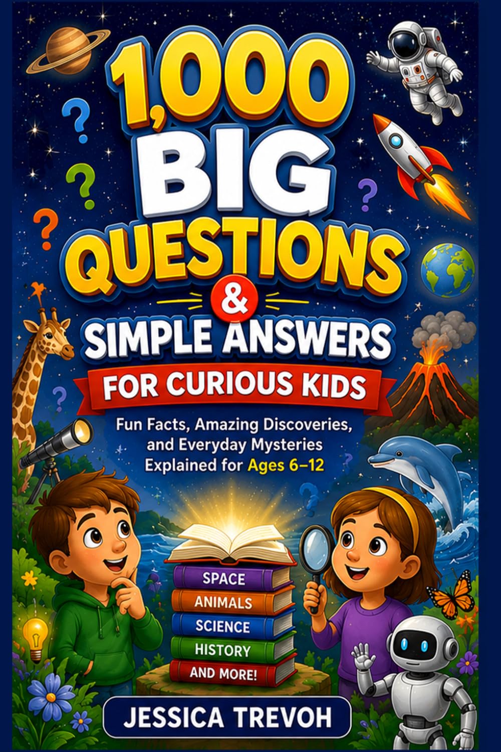 1,000 Big Questions & Simple Answers for Curious Kids: Fun Facts, Amazing Discoveries, and Everyday Mysteries Explained for Ages 6–12
