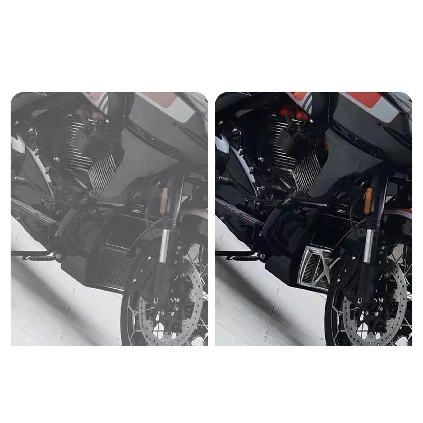 Siatka na chłodnicę motocykla Pasuje Do Ha&rley Touring Przemieszczanie Się Po Ulicy Road Glide 2024-2026 Osłona Chłodnicy Motocykla Pokrywa Oleju Grill Akcesoria Ochronne(Blue 368G)
