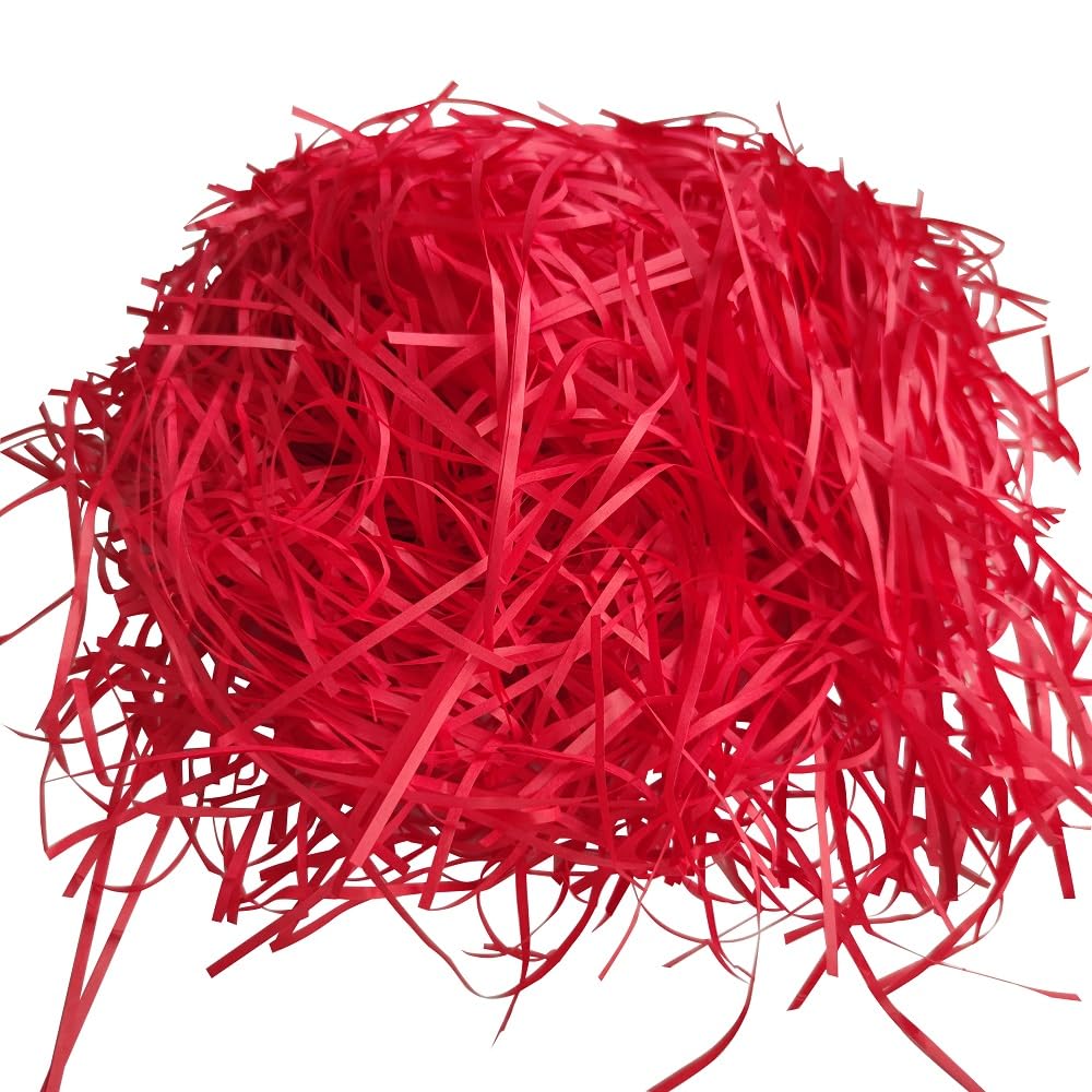 200g Red Shredded Tissue Paper for Gift Boxes & Hampers, Gift Wrapping Accessories,Hamper Filling,Gift Packaging Filler