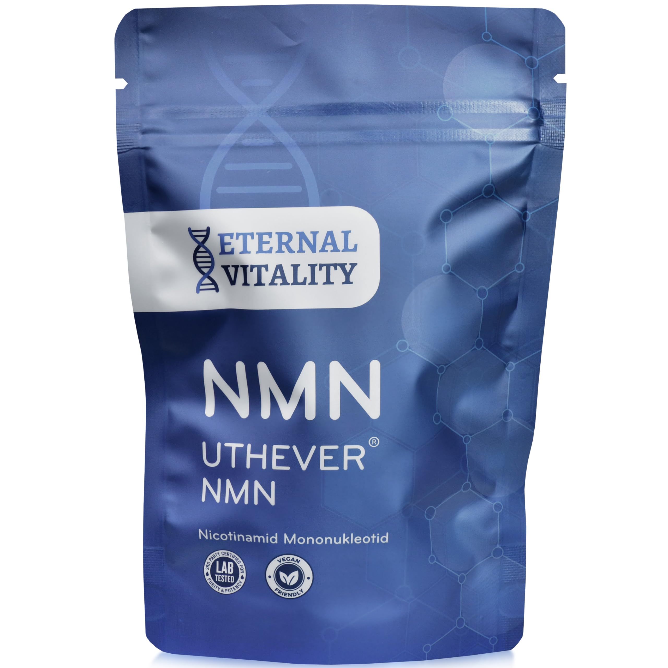 Uthever© NMN 30G di Eternal Vitality: Booster Avanzato di NAD+, Purezza Superiore al 99%, Innovazione per la Longevità e Benessere