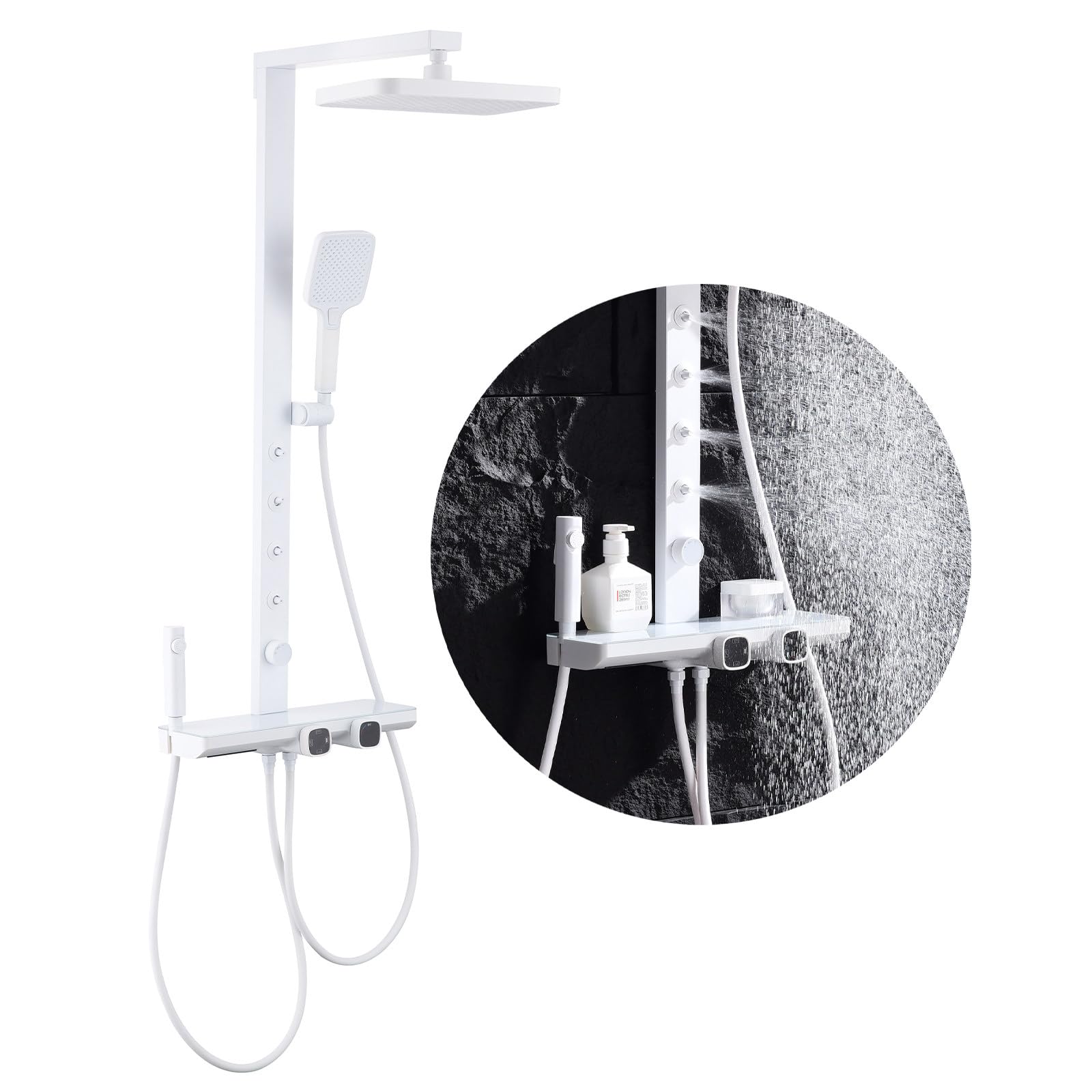 Systèmes de douche effet pluie pour créer un spa relaxant chez soi