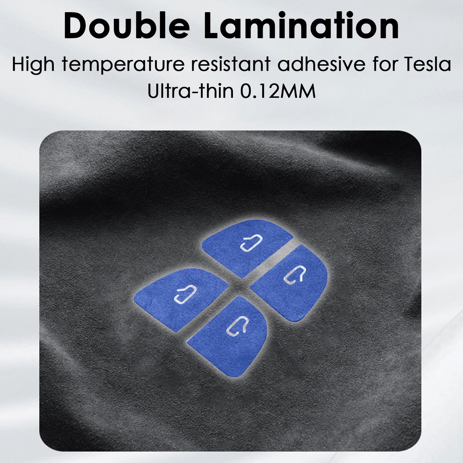 Autocollants Pour Boutons De Serrure Tesla Model 3/Model Y - Lot De 4, En Simili Daim Ou Fibre De Carbone, Modèles 2020-2025 - Style A Ou B Selon Version