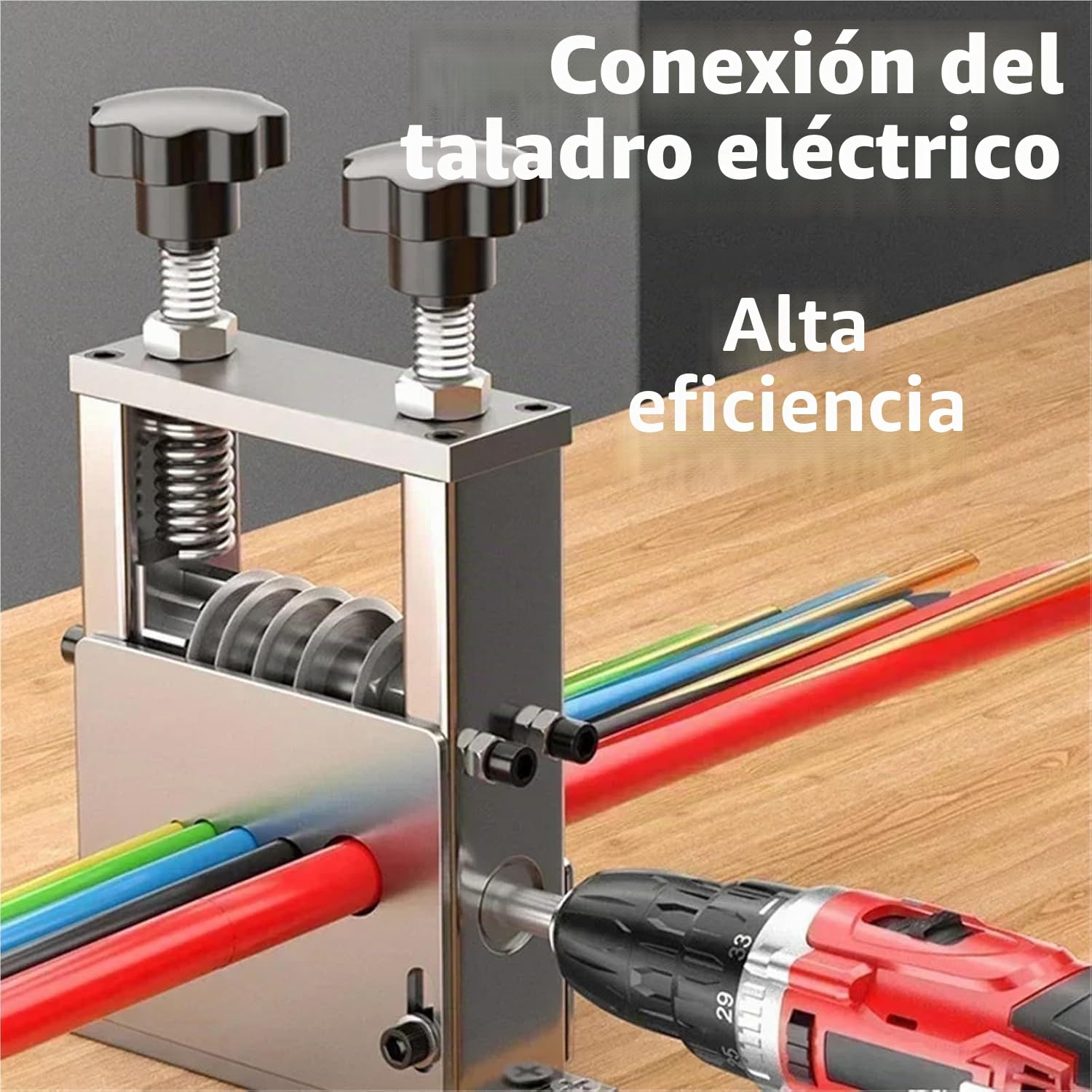 Pelacables, Pela Cables de Electricidad con 6 Canales y 5 Cuchillas, Pelador Maquina Manual, herramienta de pelado automática para 3-17 mm de Diámetro, para Reciclaje Cables Chatarra Cobre