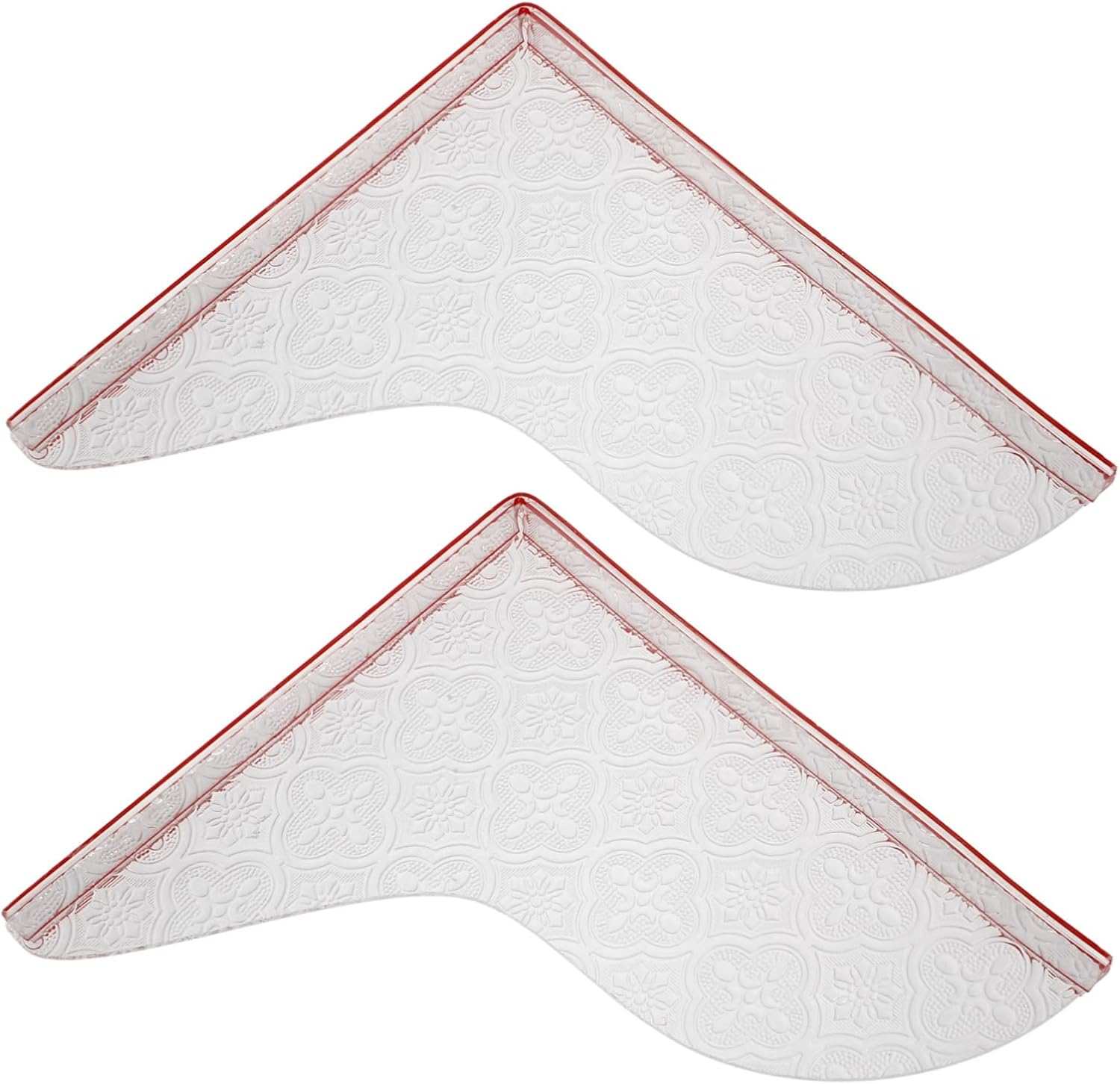 Cabilock 1pair Removable Acrylic Shower Splash Guard for Bathtubs Self-Adhesive Water Barrier to Prevent Water Escape Easy to Install and Bathtub