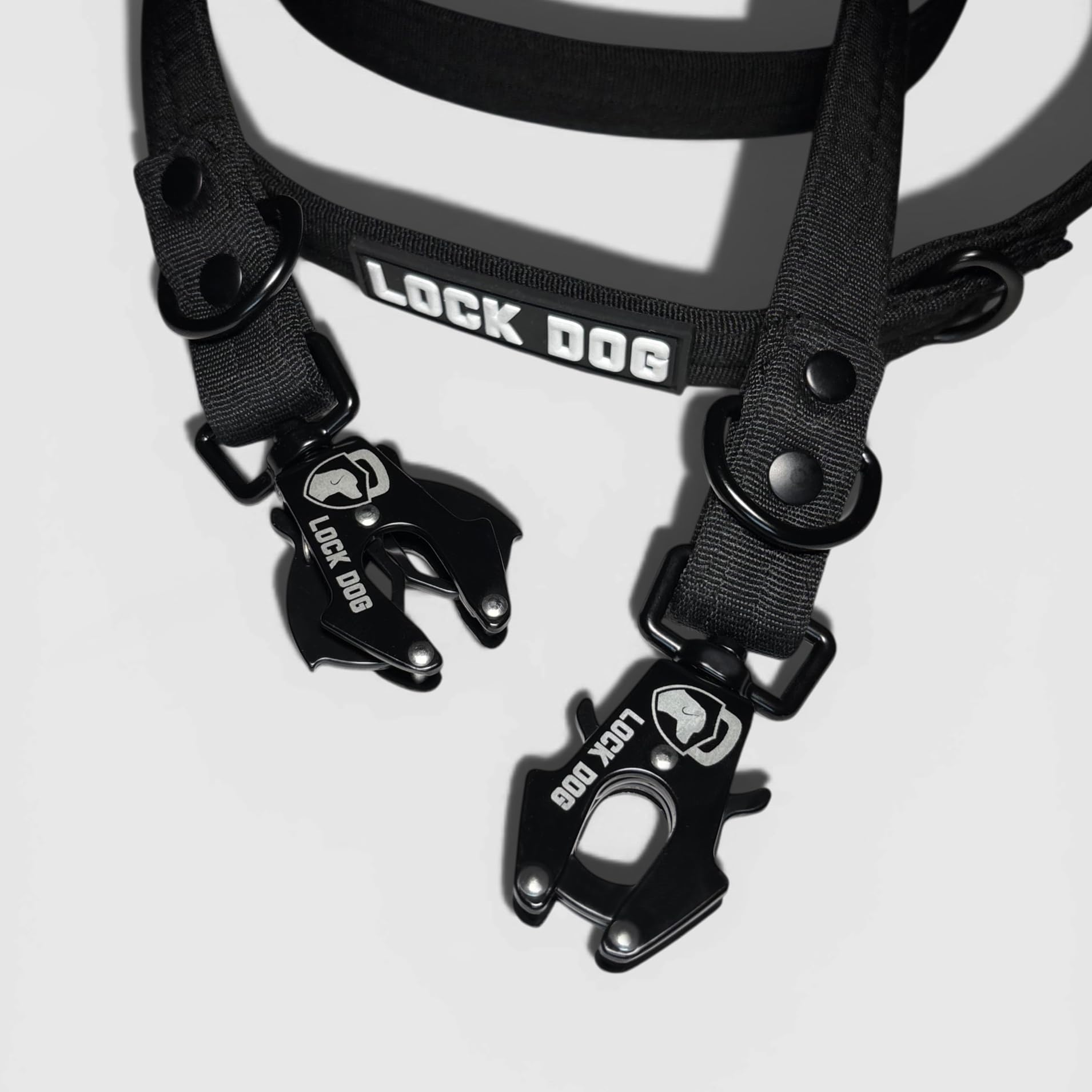 Schnitt- & bissfeste - Hundeleine – Hochleistungsfasern statt Drahtseil – Frosch Clip - Frog Clip - 360° drehbar - LOCK DOG