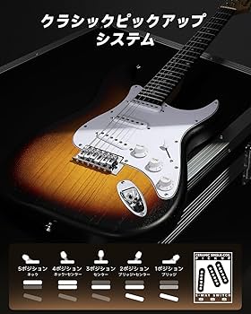 テレキャス donner⭐️レフティ アンプ  ギグバッグ チューナー セット Amazon | Donner エレキギター 初心者セット STタイプ SSS