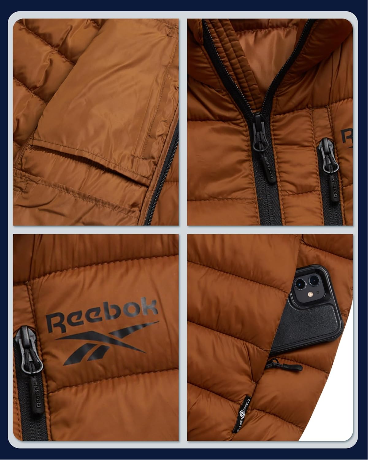 Reebok Boys Puffer Jacket - Midweight Quilted Insulated Winter Coat - Water and Wind Resistant Winter Jacket for Boys - Image 5