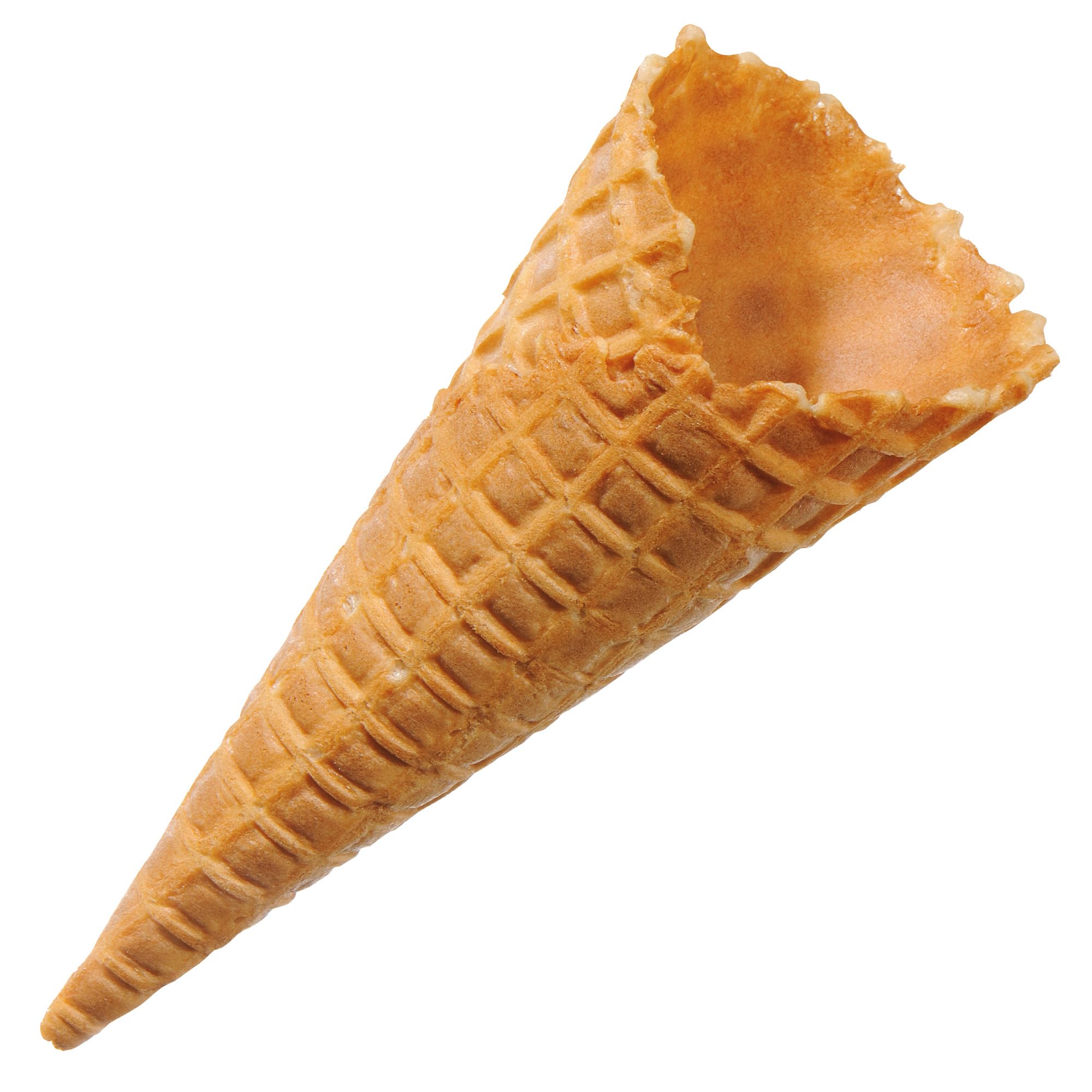 Bazko Süßes Eishörnchen Klein | Eiswaffeln Hörnchen 14 cm / 5,5 cm | 320 Stück | knusprige Eistüten für Softeis, Gelato, Sorbet | vegane Knuspertüten