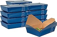 Vista 74 de Restaurantware Bio Tek - Cajas para llevar de 30 onzas, 200 loncheras para llevar, cierre de tabulación, resistentes al calor, desechables, de papel