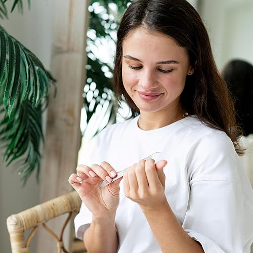 Miniatura 7 de simarro 6 limas de uñas de metal, limas de uñas de acero inoxidable, limas de manicura de doble cara para esmalte de uñas, herramienta de limpieza