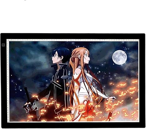 Amazon Co Jp トレース台 Led ライトボックス 線画トポグラフィー半透明描画ボードa2フラットベッドコピーテーブルledアニメーションスケッチコピーテーブル トレース板 製図 写経 書道 マンガ 設計 Color Blacka Size 60x40x0 75cm ホビー
