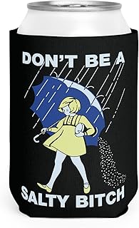 Don't Be A Salty Bitch Pornstar Can Sleeve Funny Can Cooler Coolie - Gag Gift - White Elephant Gift - Beer Can Holder Sleeve - Soda Beer Caddie - Party
