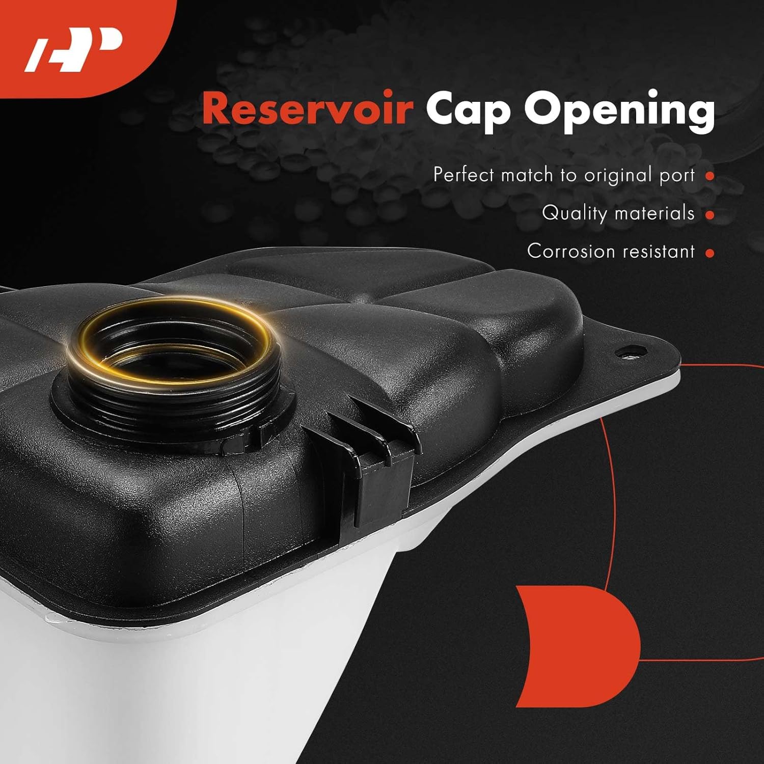 A-Premium Engine Coolant Overflow Recovery Reservoir Tank Compatible with Mercedes-Benz W203 Series C230 2003-2007, C240 2001-2005, C280, C320, C350, CLK320, CLK350, CLK500, C32 C55 CLK55 CLK63 AMG