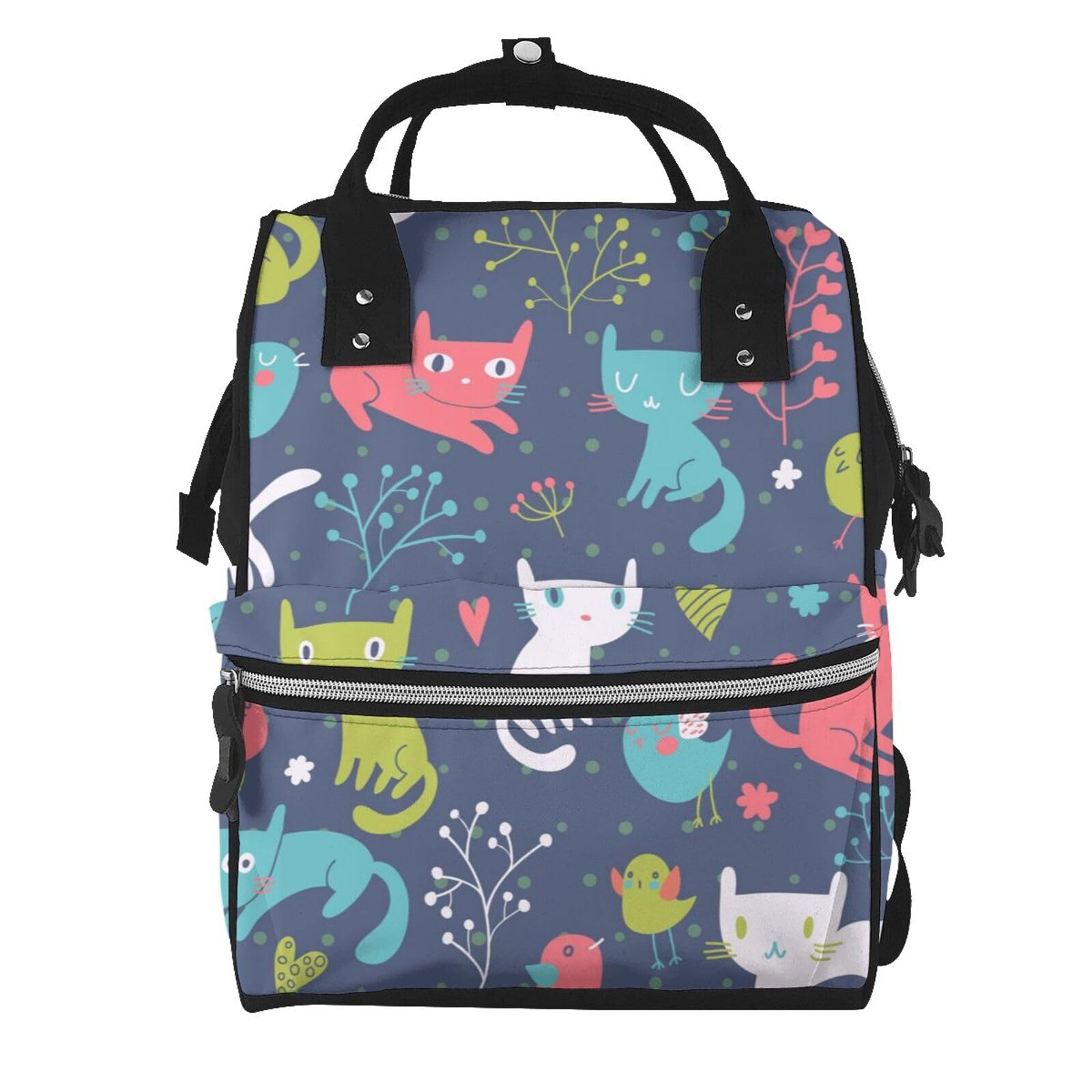 Sac à dos à couches fleurs de printemps léger et grand format mixte - 7