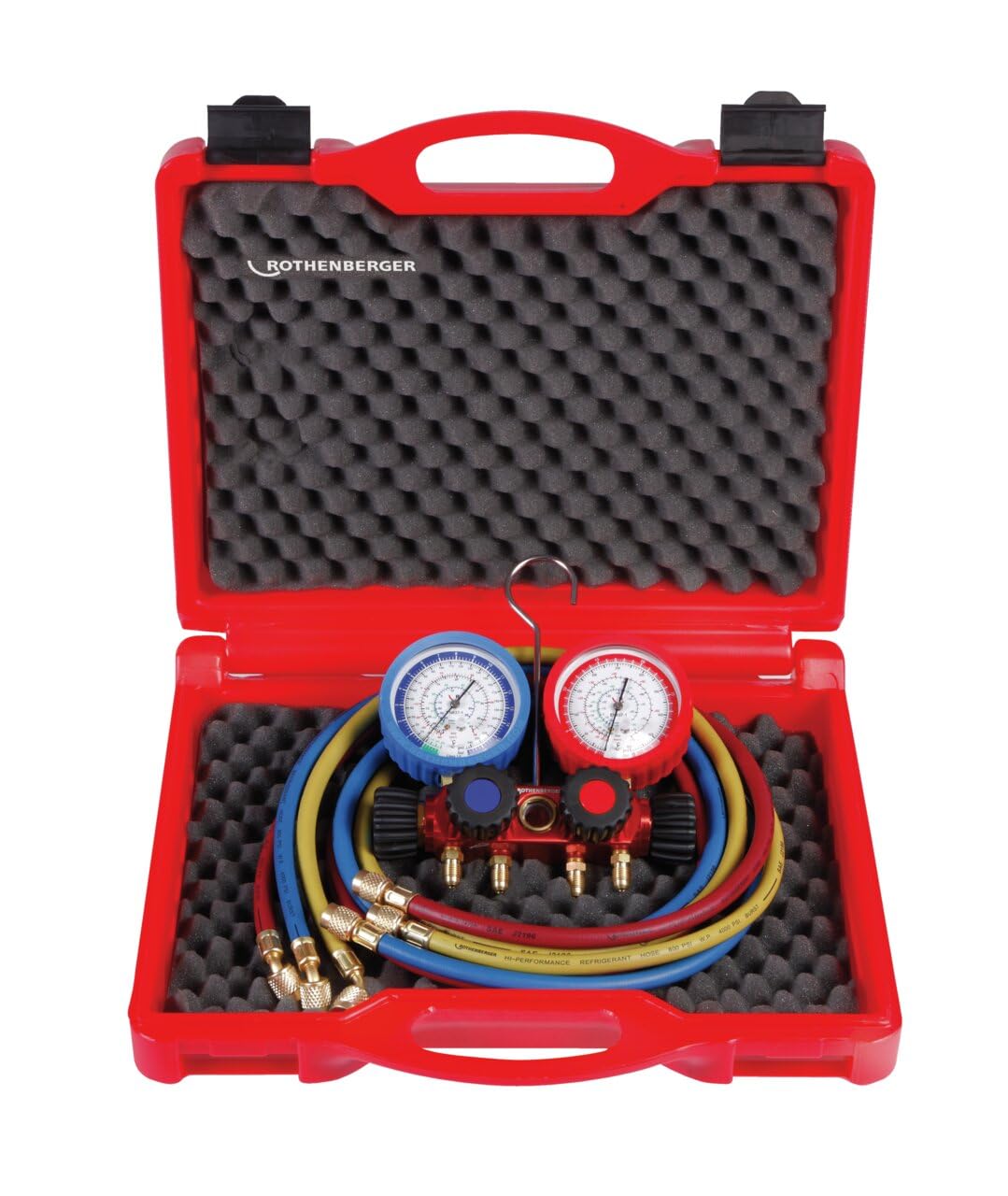 ROTHENBERGER Monteurhilfe-Set 4-Wege II Plus, R410A | 170608 | Kälte- und Klimaanlage, Wärmepumpe, Monteurhilfe-Set