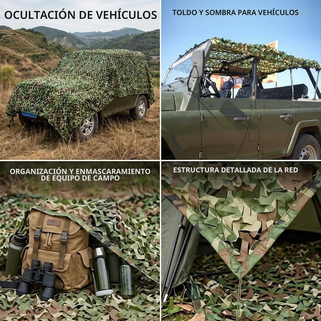 Greensen Red de Camuflaje de 10 x 10, protección Solar, Camuflaje, Camuflaje, Camuflaje, Camuflaje, Camuflaje, ejército, Red de Ocio, Camping, Exterior, para Caza, Fuego, decoración Militar