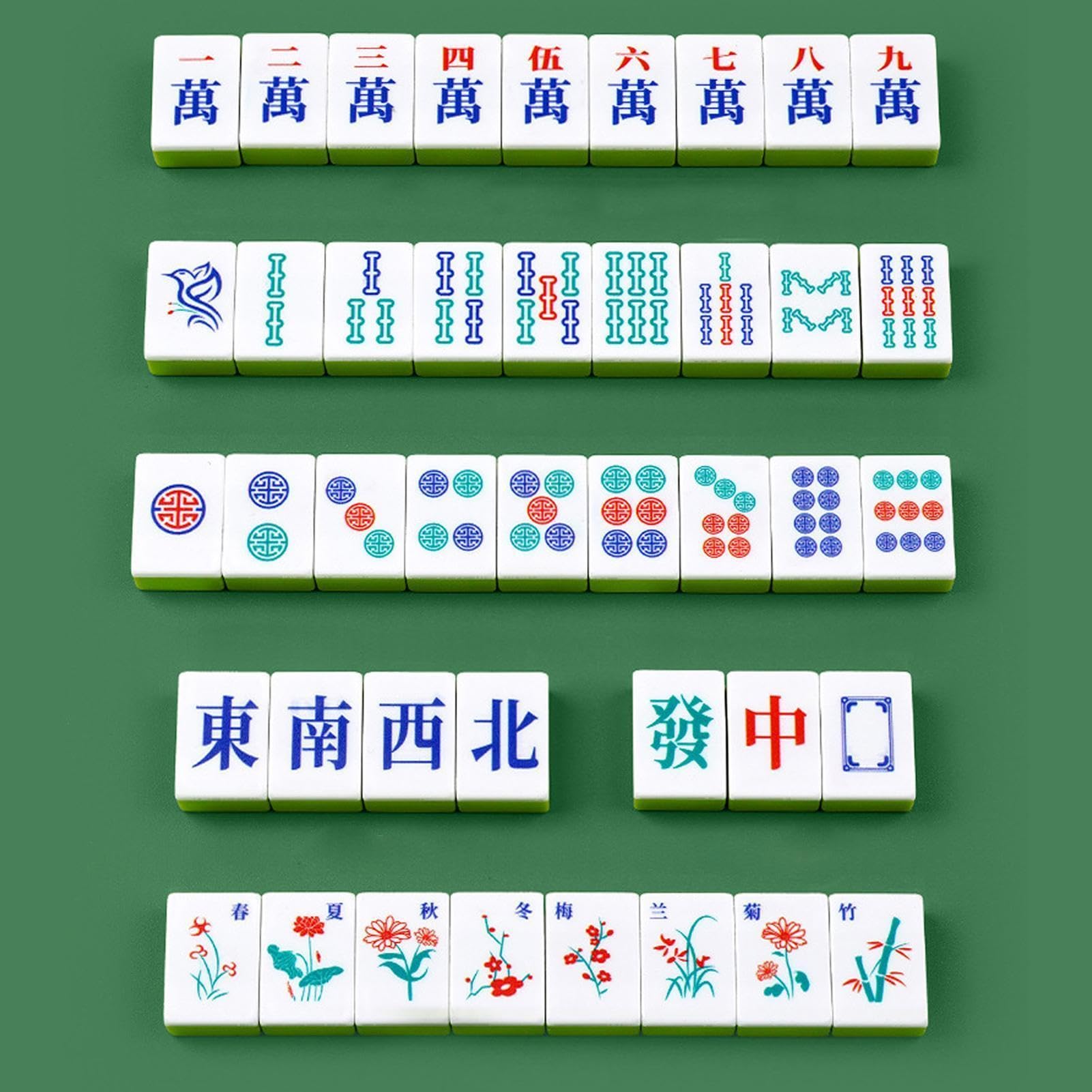 Set Mahjong Mah Jongg Tradizionale | Set Completo Di Mahjong Adatto A Principianti Feste In Famiglia Party All'Aperto Campeggio Piscina Golf Montagna Compleanni