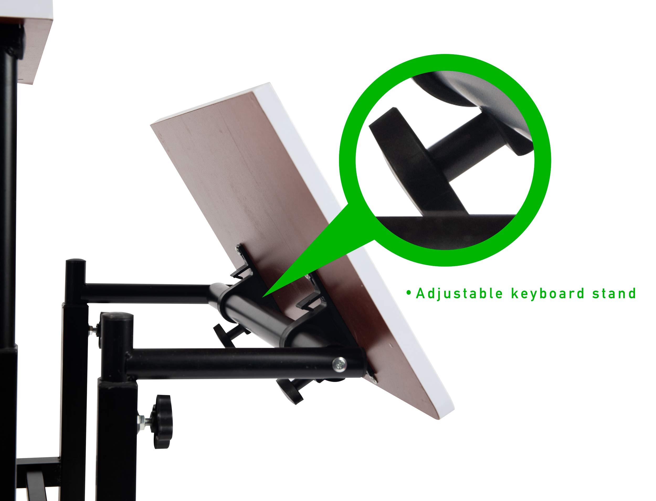 Buy Mind Reader Mobile Sitting Standing Desk Rolling Reversible Home