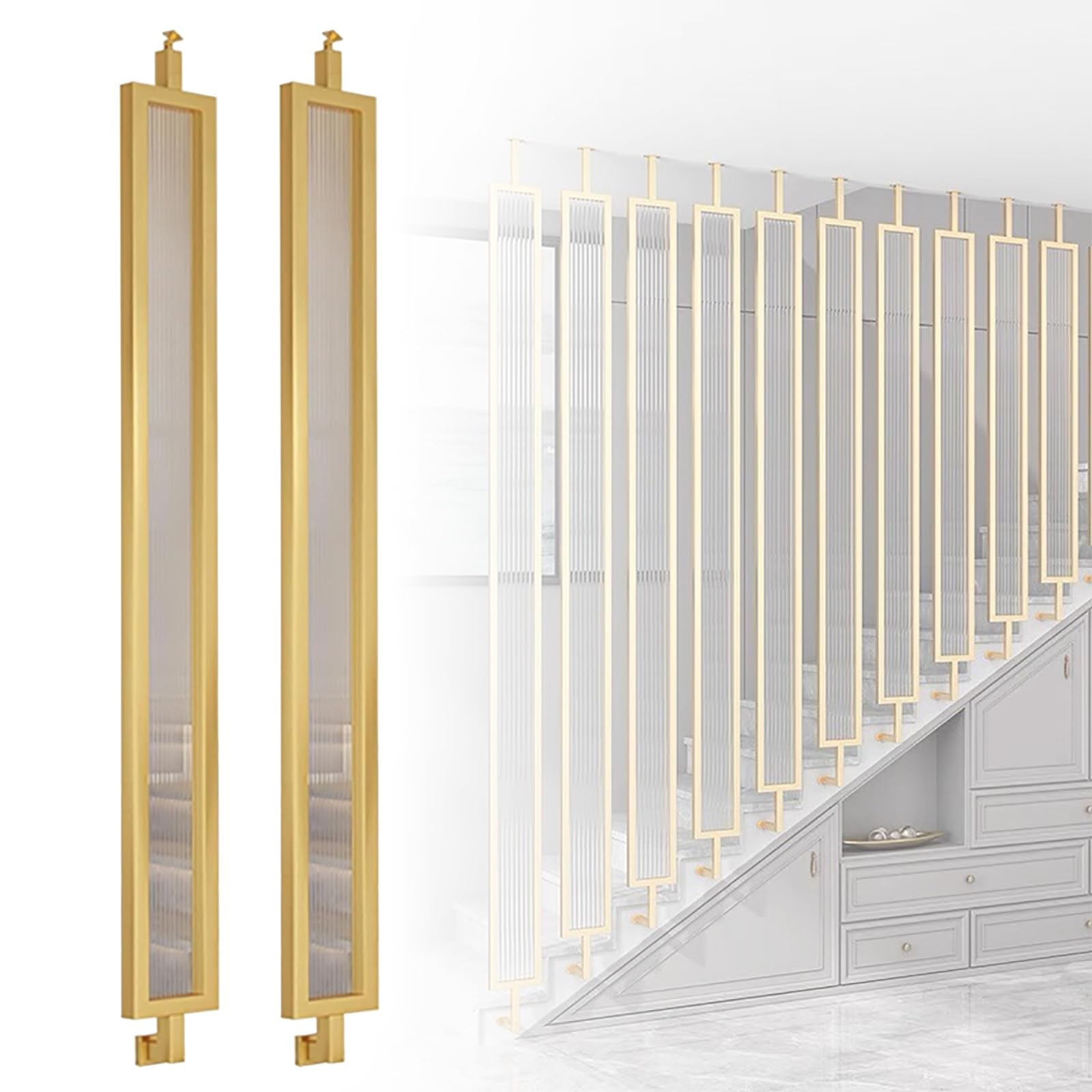 Balaustres de hierro forjado con diseño elegante de escalera senorial