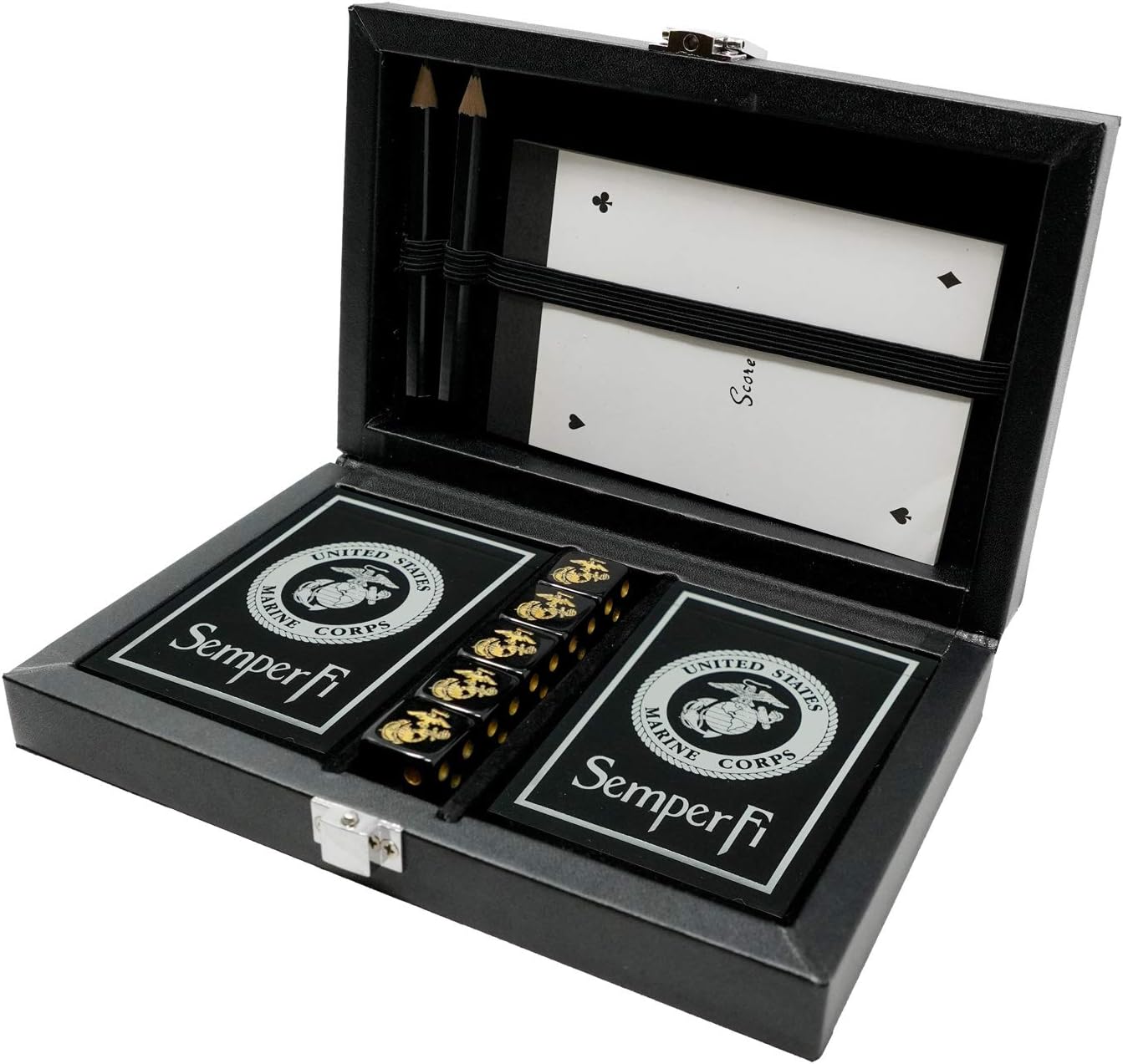 Marine Corps Playing Cards and Dice Set