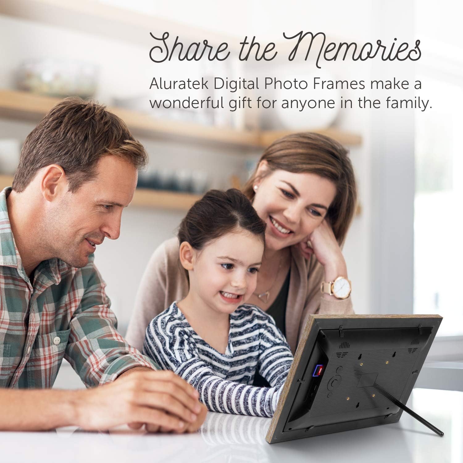 Get Discount 70% Price Aluratek 13 Distressed Wood Digital Photo Frame with 8GB Built-in Memory, Includes 2 Interchangeable Frames,1920 x 1080 (ADMPFD13F)