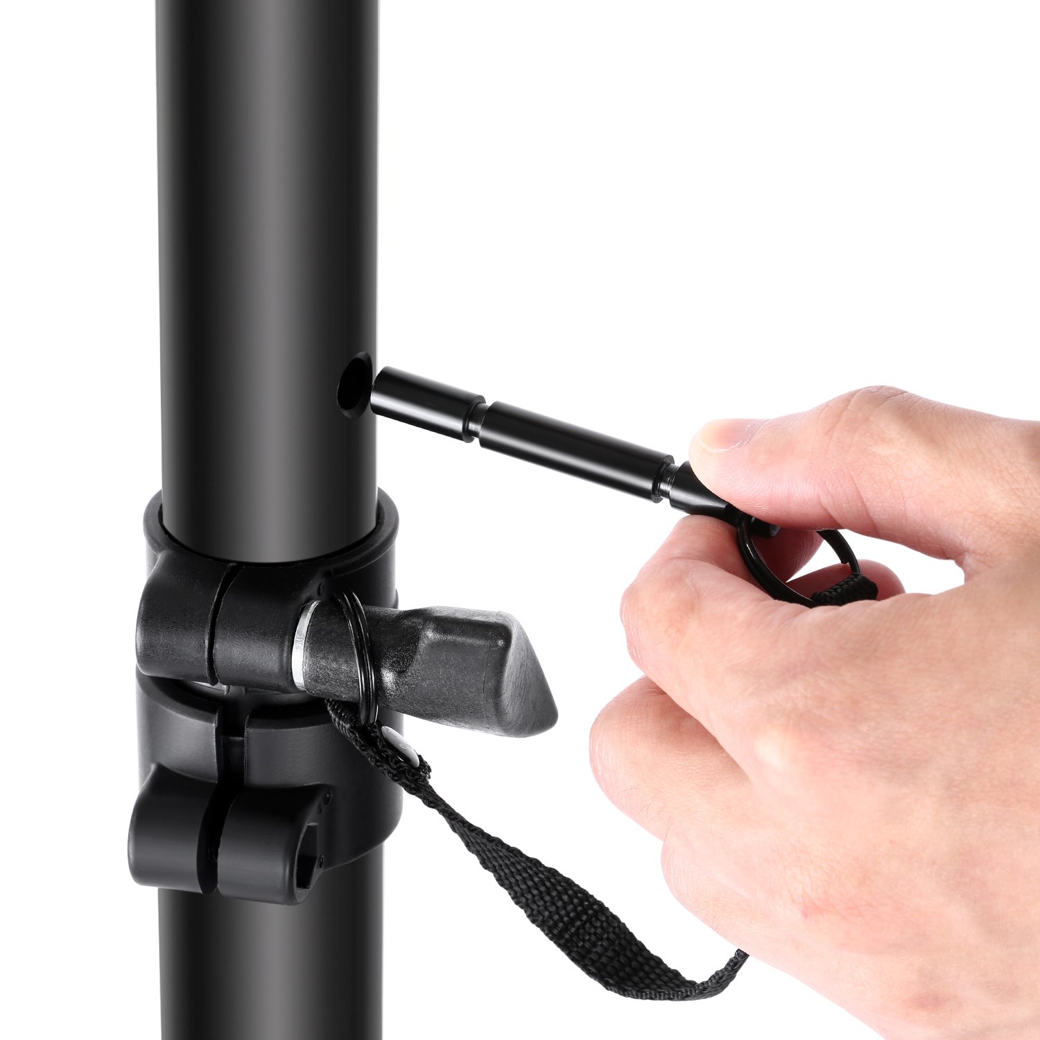 Neewer Treppiedi Professionale per Altoparlante di Sistema PA Attacco Diretto tra Palo e Altoparlante, Altezza Regolabile 183cm con Borsa Pieghevole Carico Massimo 45KG
