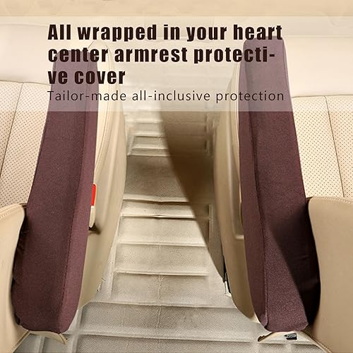 Miniatura 3 de 2 fundas para reposabrazos de consola central de automóvil, tela elástica suave y duradera, cojín de apoyo para codo de automóvil, comodidad