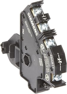 Siemens 49AB11 Starter and Contactor Auxiliary Contact Kit, 1 NO & 1 NC Type , Black