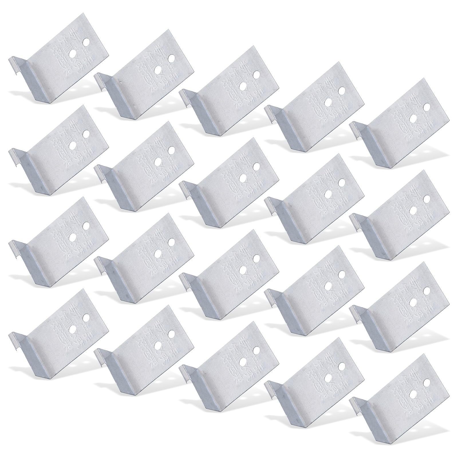 20Pcs Cabinet Hinge Repair Plate Wood Door Hinge Mounting Plate with Holes Fixing Brace Brackets Easy to Use Wood Door Repair