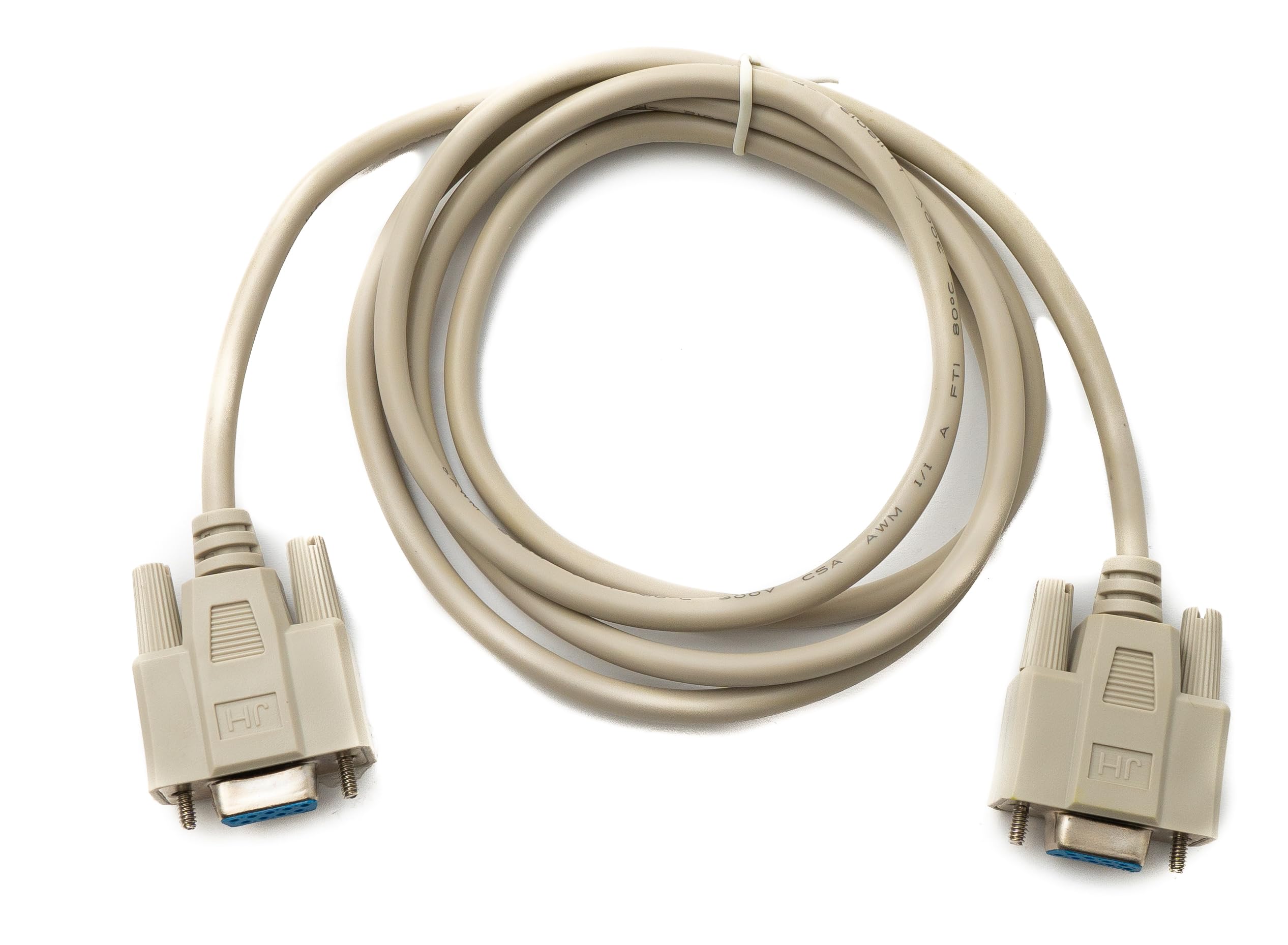 System-S D Sub - Cavo modem zero, 150 cm, 9 pin femmina a femmina, RS232 DB9, colore: Grigio