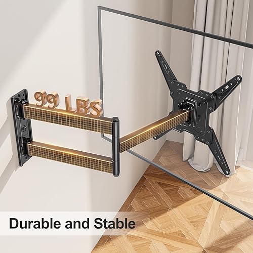 Miniatura 8 de ELIVED Soporte de TV de brazo largo de 31.3 pulgadas para la mayoría de televisores de 32 a 65 pulgadas, soporte de pared de extensión larga