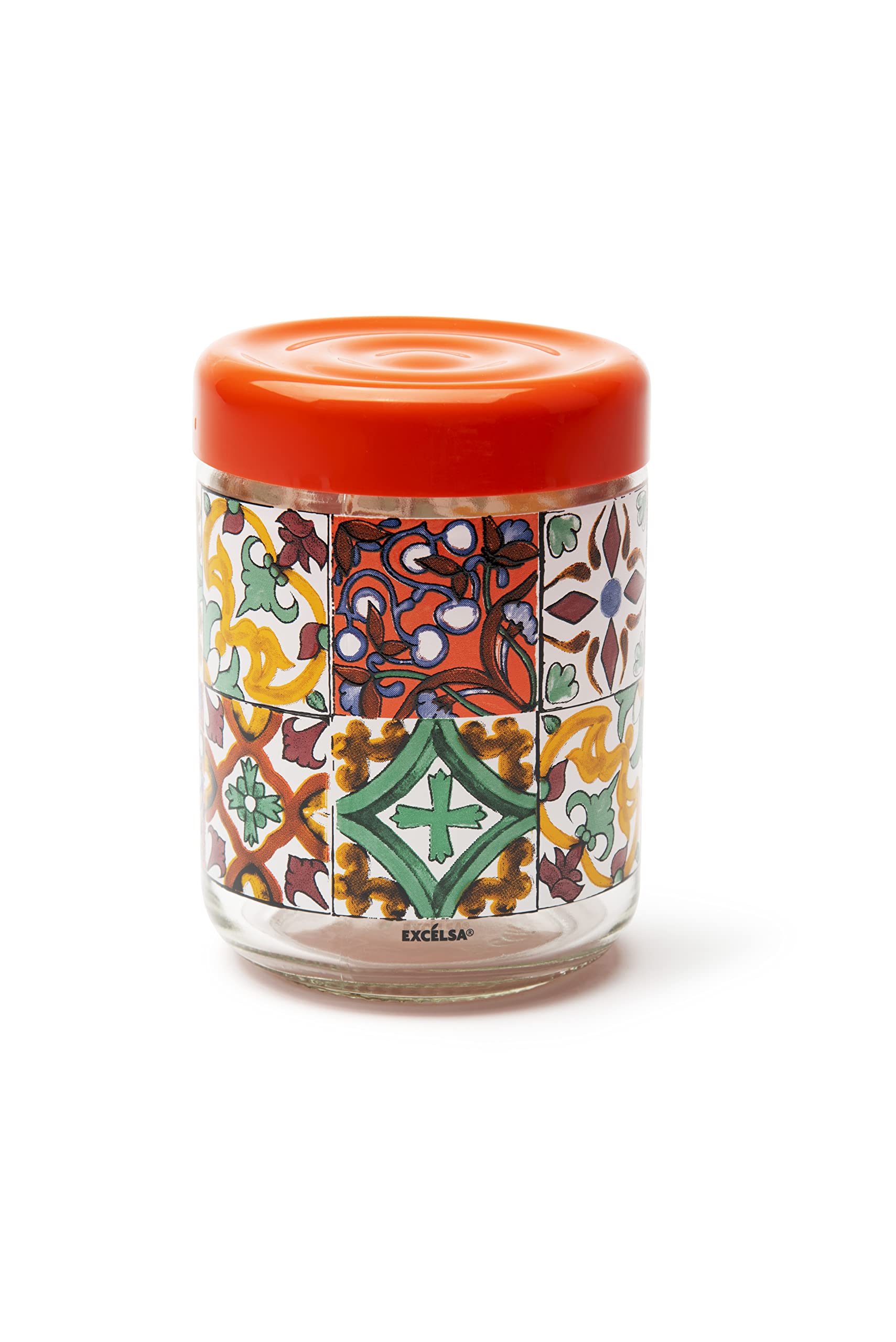 Excelsa Lisbon Jar with Lid, 800 Ml, Glass