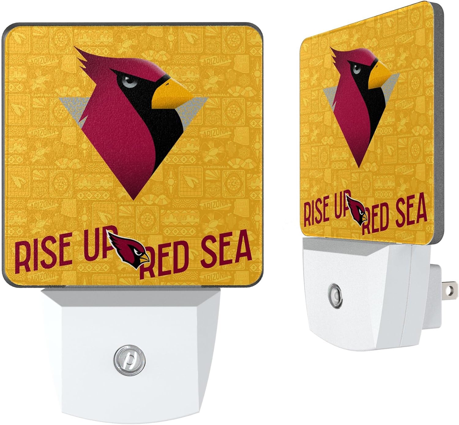 Keyscaper Arizona Cardinals 2024 Illustrated Limited Edition Nightlight Two-Pack