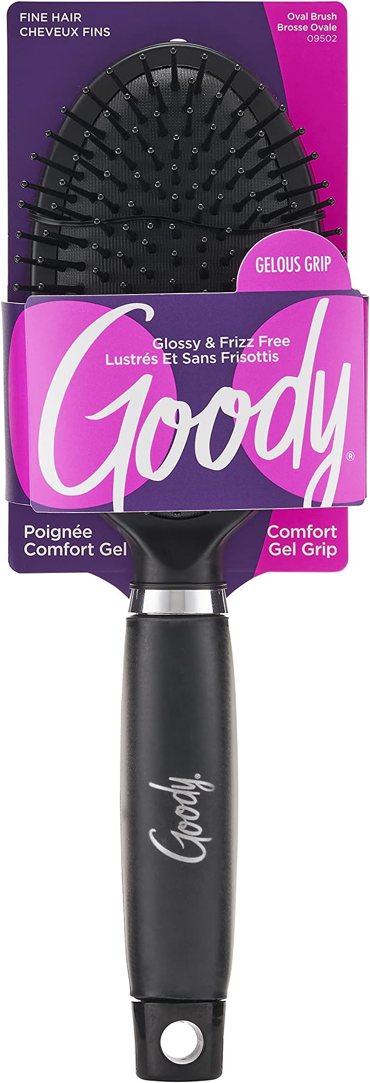 Goody Finish Gel Cushion Brush - Black by Goody