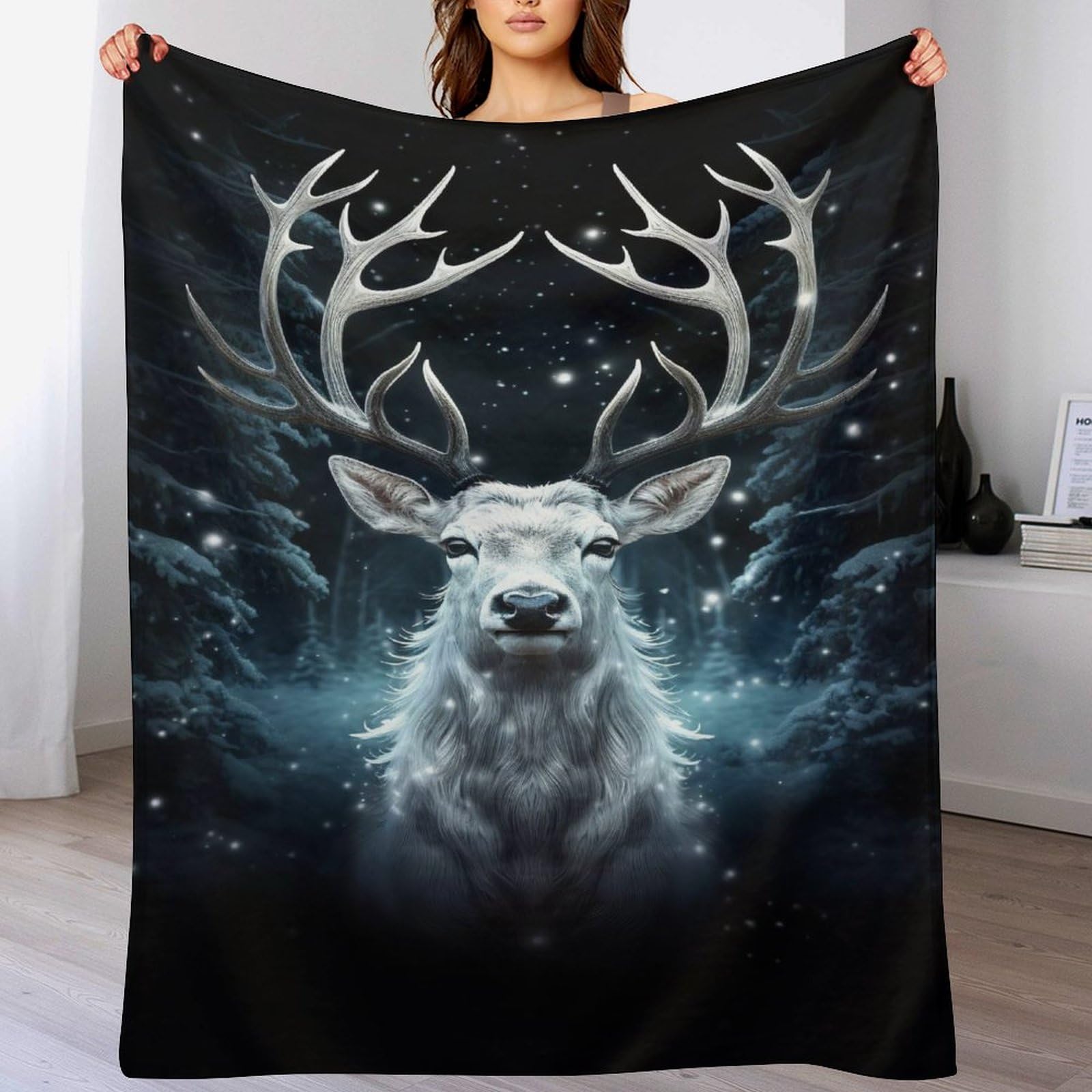 Manta de franela suave contra el frío invernal para taparse en el sofá y la cama