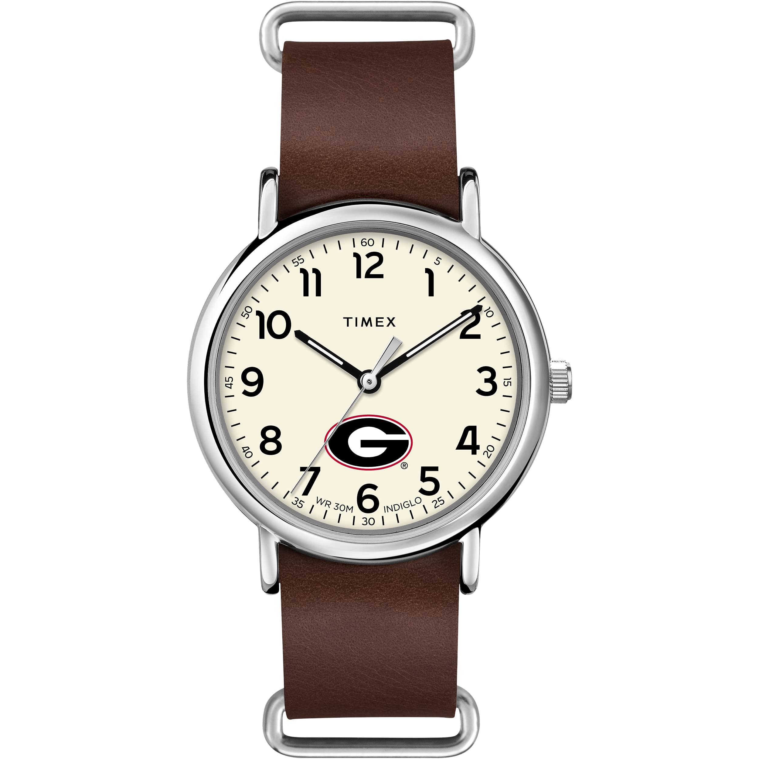 TimexMen's Collegiate Weekender 40mm Quartz Leather Strap