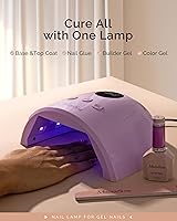 Vista 8 de MelodySusie Lámpara de uñas LED UV, luz UV profesional para todas las uñas de gel, secado rápido con sensor automático, 4 temporizadores, pantalla