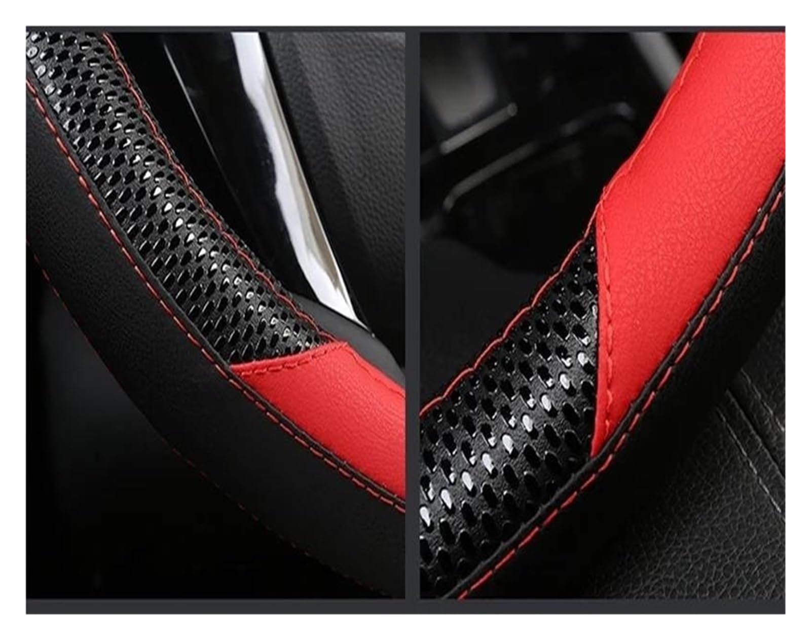 Volantes Funda para Volante Coche Cuero, 38cm, 15 ", para Chevy, para Cruze, para Malibu, para Sail, para Spark, para Captiva, para Equinox Funda Volante(BLVE)