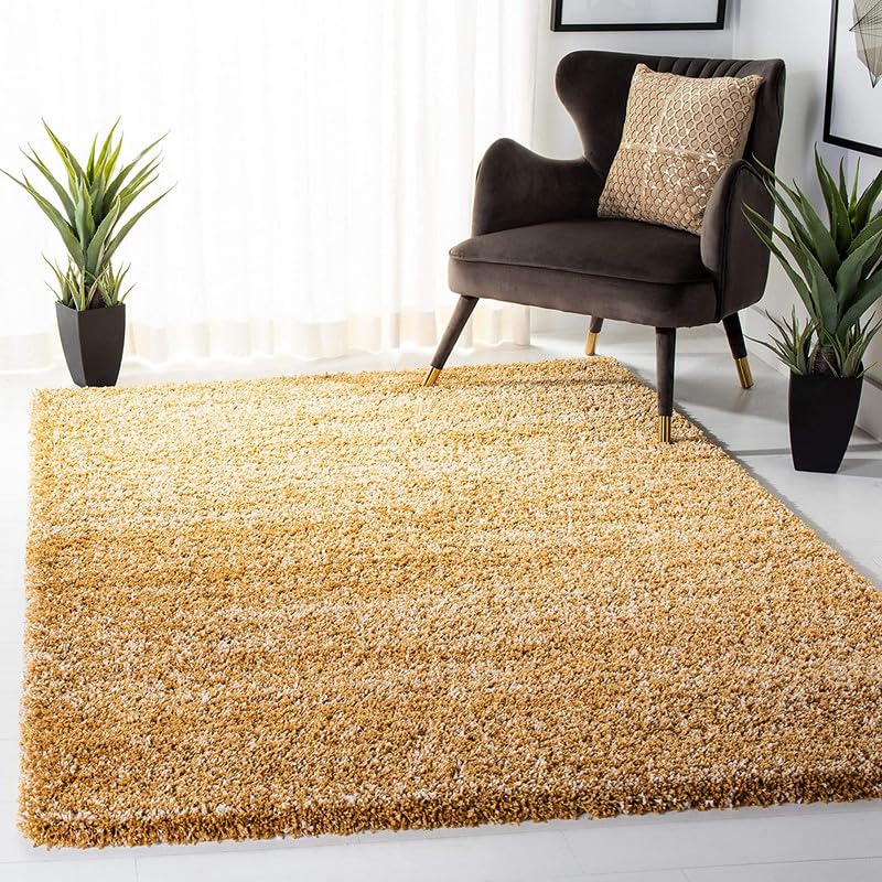 Image of zia carpets Cozy Soft Shaggy Non Slip Carpet for Home Decor Aesthetic Rugs with 2.5 inch Thikness Size 2x6 feet