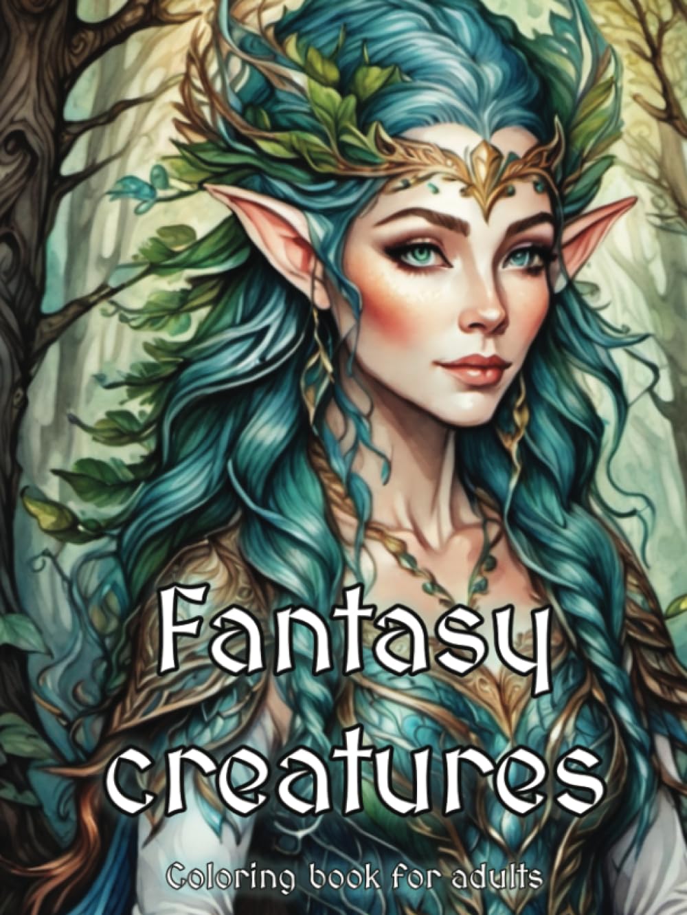 Fantasy creatures, Coloring book for adults, Great for relaxation and stress relief: 50 amazing illustrations