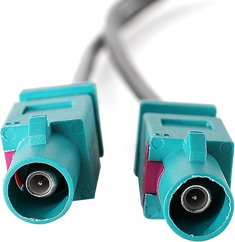 Miniatura 4 de Anina Adaptador de antena de radio doble doble Fakra para 2004-UP VW Volkswagen Audi Skoda Aftermarket GPS Navegación estéreo unidad principal