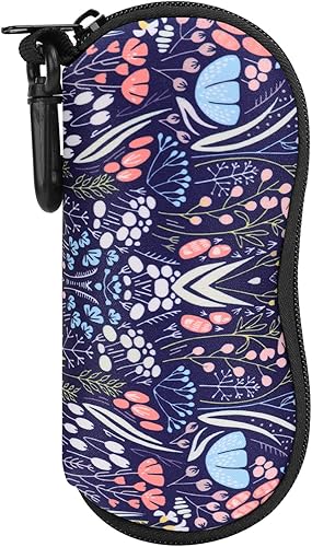 Miniatura 36 de MoKo - Estuche suave, ultra ligero, de neopreno, para lentes de sol, con cremallera y clip para cinturón