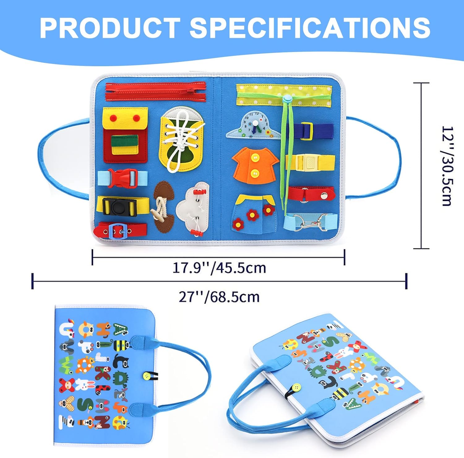 Busy Board Montessori Toys for Toddlers Sensory Board Toys Preschool Activities Educational Toys Lea
