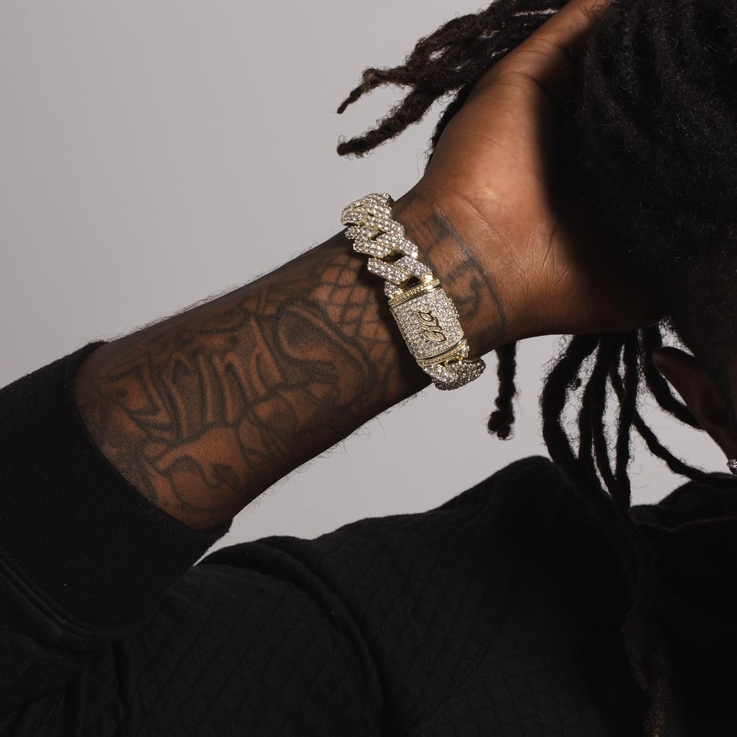 GLD Shop Prong Cuban Bracelet - Handcuff/Rounded Cross/Micro Diamond/Diamond Styles - 6MM/12MM/19MM Sizes - 6/7/8/9 Inch Lengths - Gold/White Gold - Unisex