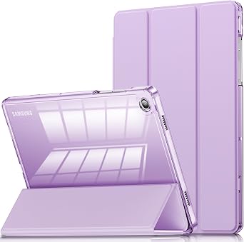 INFILAND for Samsung Galaxy Tab A11+ Plus/A9+ Plus 11 inch Case 2023/2025, Slim Stand Crystal Clear Protective Smart Tablet Cover [Auto Wake/Sleep] Purple, Galaxy A11 Plus