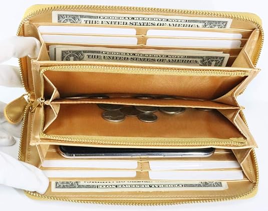 Amazon | オールゴールド 金運 財布金運アップ 風水 メンズ レディース