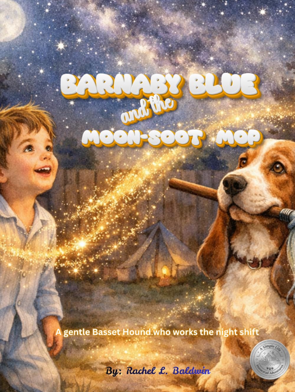 Barnaby Blue and the Moon-Soot Mop: a gentle Basset Hound who works the night shift