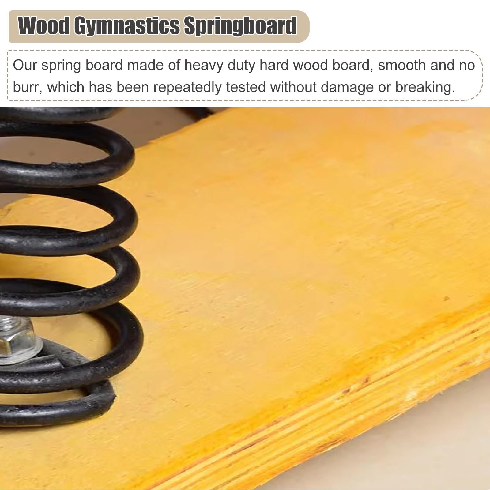Trampolino curvo professionale in legno per bambini e adulti, con molla in acciaio e imbottitura per saltare, trampolino sportivo per allenamento volteggio (Verde 2 molle 40x60x18 cm)